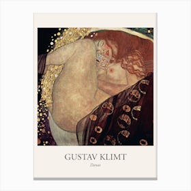 Danae, Gustav Klimt Poster Canvas Print