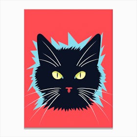 Black Cat 5 Canvas Print