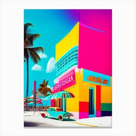 Cancun Mexico Pop Art Photography Tropical Destination Canvas Print