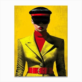 Woman In A Yellow Suit Canvas Print