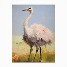 Bird Painting Ostrich 4 Canvas Print