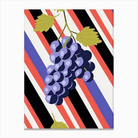 Grapes Fruit Summer Illustration 2 Canvas Print