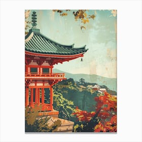 Tsurugaoka Hachimangu Shrine Mid Century Modern 3 Canvas Print