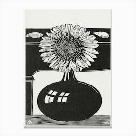 Sunflower (1914), Samuel Jessurun Canvas Print