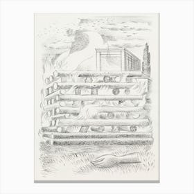 Design For Urne Buriall–Funeral Pyre (1932), Paul Nash Canvas Print