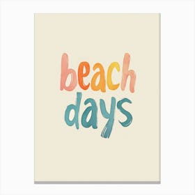 Beach Days (Version 3) Canvas Print