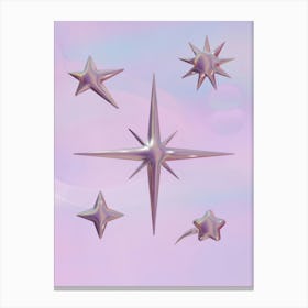 Dreamy Stars Poster Canvas Print