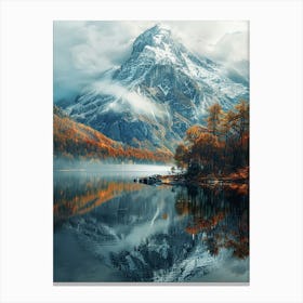 Autumn Mountain Landscape Canvas Print