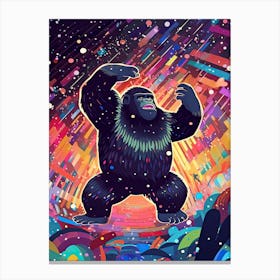 At The Disco   Gorilla Art3 Canvas Print