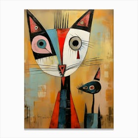 Modern Cat 2 Canvas Print