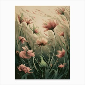 Pink Flowers 3 Canvas Print