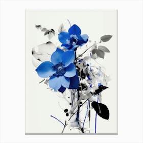 Blue Flowers 49 Canvas Print