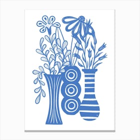 Blue Tabletop Canvas Print