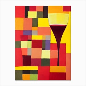 Monastrell Paul Klee Inspired Abstract Cocktail Poster Canvas Print