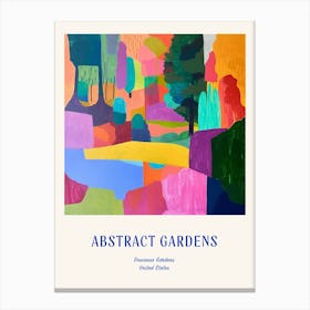 Colourful Gardens Descanso Gardens Usa 2 Blue Poster Canvas Print