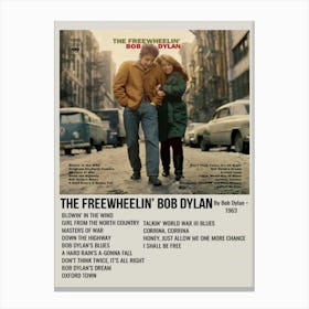 The Freewheelin Bob Dylan 1 Canvas Print