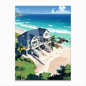 House On The Beach 3 Canvas Print