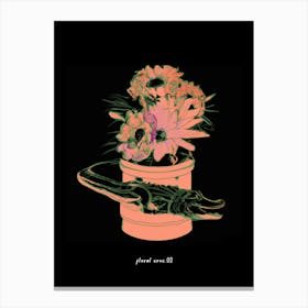 Floral Croc 02 Canvas Print