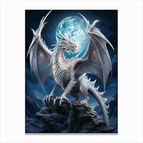 White Dragon Canvas Print