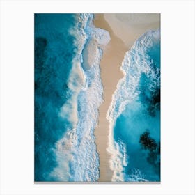 Aerial View Of A Beach 23 Canvas Print