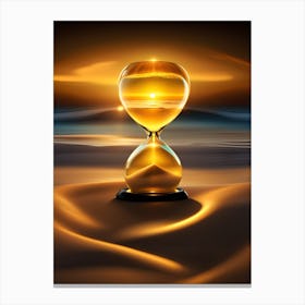 Hourglass In The Sand Canvas Print