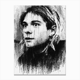 Kurt Cobain Potrait 1 Canvas Print