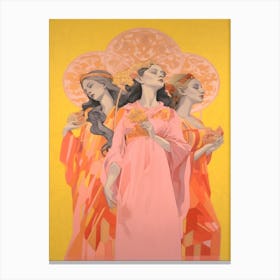 Les Muses, Greek Mythology Poster 3 Canvas Print