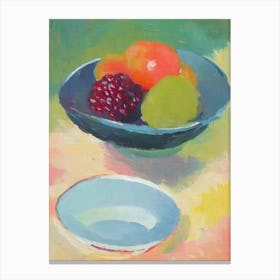 Loganberry Bowl Of fruit Canvas Print