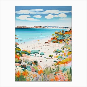 Esperance Beach, Australia, Matisse And Rousseau Style 1 Canvas Print