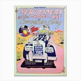 New Riders Of The Purple Sage And Commander Cody & His Lost Planet Airmen Poster Canvas Print