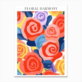 Floral Harmony Canvas Print