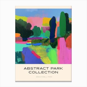 Abstract Park Collection Poster Brockwell Park London 2 Canvas Print