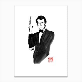 James Bond Piece Brosnan Canvas Print