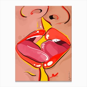 Kiss Canvas Print