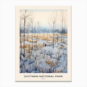 Chitwan National Park Nepal 1 Poster Canvas Print