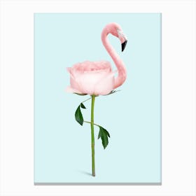 Flamingo Flower Canvas Print