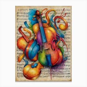 Music Sheet Canvas Print