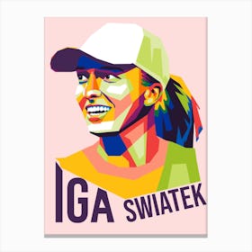 iga swiatek wpap Canvas Print