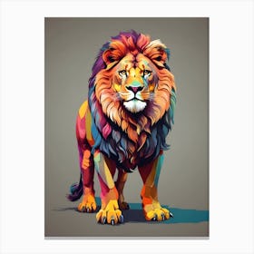 Colorful Lion 2 Canvas Print