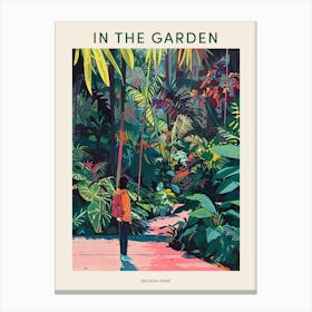 In The Garden Poster Balboa Park Usa 3 Canvas Print