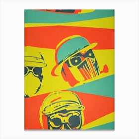 Mf Doom Colourful Pop Art Canvas Print