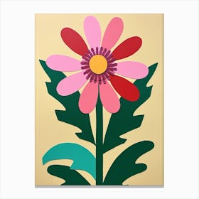 Cut Out Style Flower Art Daisy 1 Canvas Print