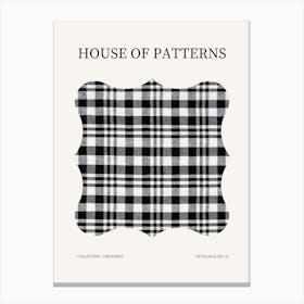 Checkered Pattern Poster 33 Canvas Print