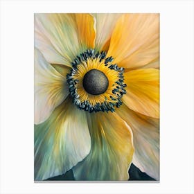 Yellow Anemone Canvas Print