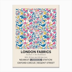 Poster Heather Heaven London Fabrics Floral Pattern 5 Canvas Print