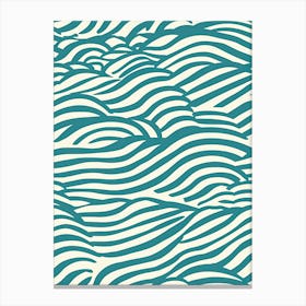 Wild Wavy Waves Canvas Print