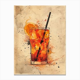 Iced Tea 37 Canvas Print