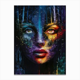 Girl In The Forest 1 Canvas Print