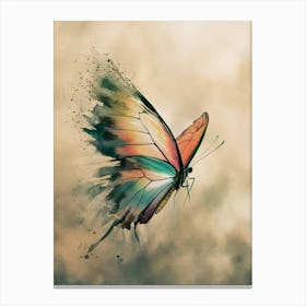 Butterfly In Flight Canvas Print