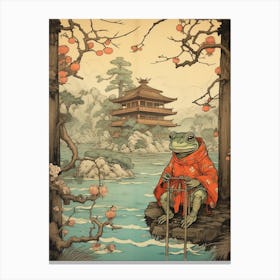 Wise Frog Japanese Style 6 Canvas Print